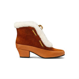 Alpen Retro Winter Booties (Brown/Ivory)
