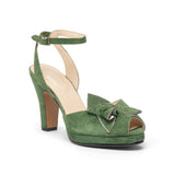 Ava Vintage Platforms (Leaf Green)