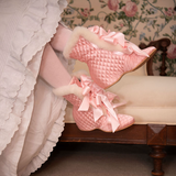 PRE-ORDER Victoria Carriage Boots (Pink/Ivory)