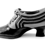 Bernadette Edwardian Oxfords (Cognac/Black)