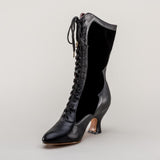 Camille Edwardian Boots (Black/Black)