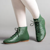 Emma Regency Leather Boots (Green)