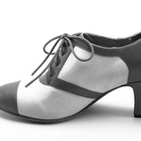 Evelyn Retro Oxfords (Tan/Navy)
