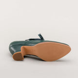 Gibson Edwardian Leather Shoes (Green)