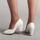 DEADSTOCK Marilyn 1940s Pumps (Ivory)
